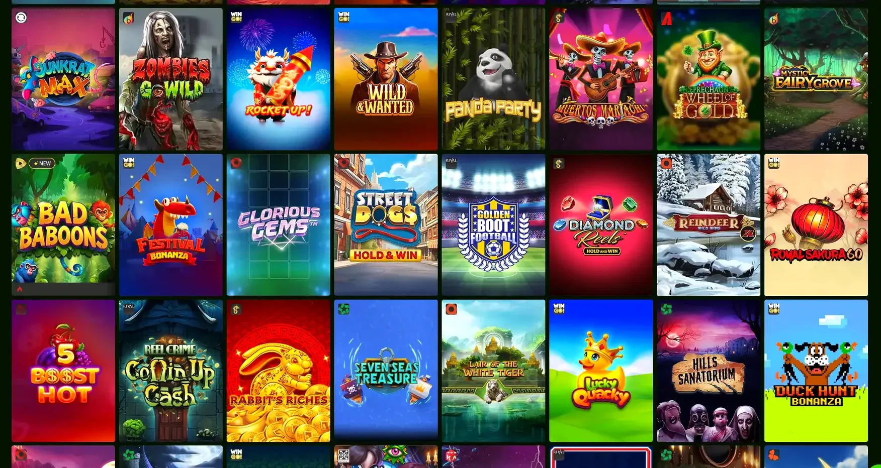 Mr West Casino Spielauswahl